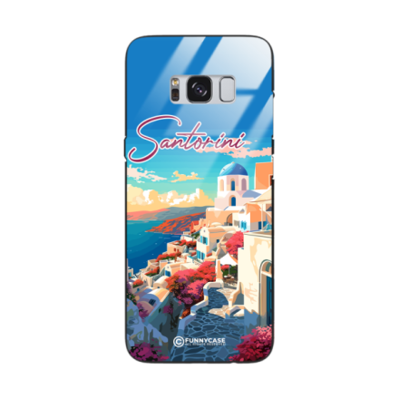 Etui Black Case Glass do SAMSUNG S8 SUMMER PARADISE ST_PAR105