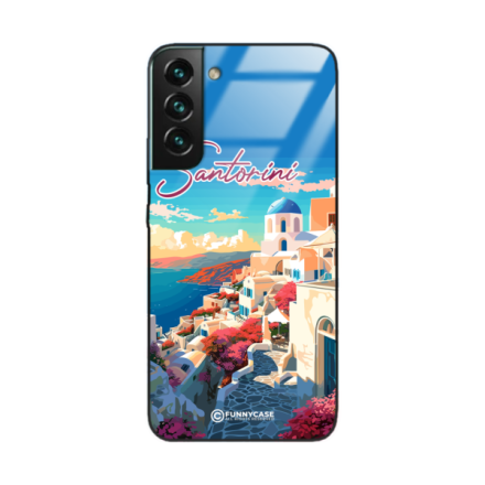 Etui Black Case Glass do SAMSUNG S22 PLUS SUMMER PARADISE ST_PAR105