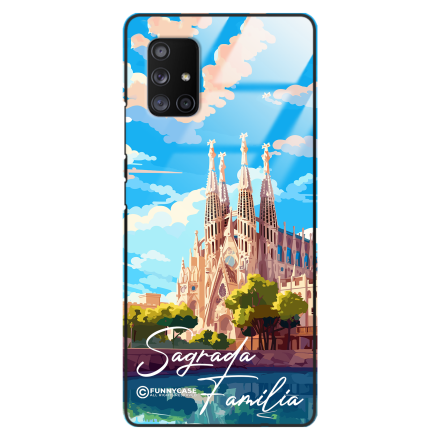 Etui Black Case Glass do SAMSUNG GALAXY A71 5G SUMMER PARADISE ST_PAR100