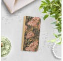 ETUI BOOK MAGNET NA TELEFON HUAWEI MATE 20 LITE ZŁOTY PASTELOWE KWIATY