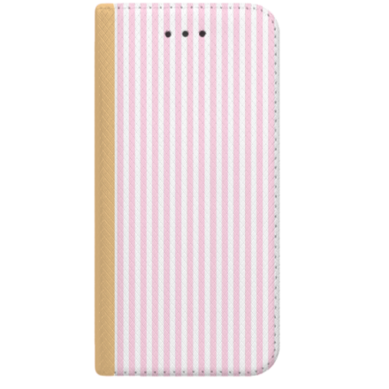 ETUI BOOK MAGNET NA TELEFON HUAWEI P10 LITE ZŁOTY CANDY RÓŻOWY PASKI