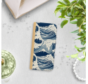 ETUI BOOK MAGNET NA TELEFON HUAWEI P10 LITE ZŁOTY JAPOŃSKIE FALE