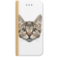 ETUI BOOK MAGNET NA TELEFON HUAWEI P10 LITE ZŁOTY KOT GEOMETRYCZNY