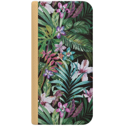 ETUI BOOK MAGNET NA TELEFON HUAWEI P10 LITE ZŁOTY PALMY