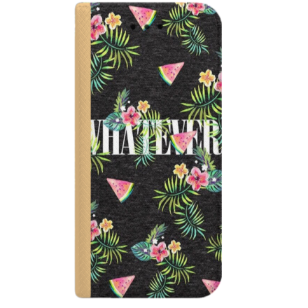 ETUI BOOK MAGNET NA TELEFON HUAWEI Y5 2018 ZŁOTY WHATEVER WAKACJE SZALEŃSTWO