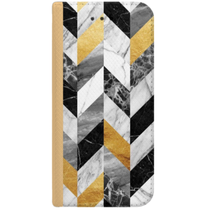 ETUI BOOK MAGNET NA TELEFON IPHONE 6 6S ZŁOTY MARMUR WZÓR 4