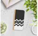 ETUI BOOK MAGNET NA TELEFON IPHONE 7 / 8 ZŁOTY ZYGZAKI
