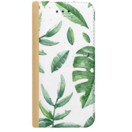 ETUI BOOK MAGNET NA TELEFON IPHONE XR ZŁOTY LIŚCIE