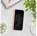 ETUI BOOK MAGNET NA TELEFON IPHONE XR ZŁOTY SERCE