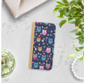 ETUI BOOK MAGNET NA TELEFON IPHONE XR ZŁOTY SOWY