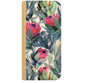 ETUI BOOK MAGNET NA TELEFON IPHONE XR ZŁOTY TROPIKALNE ROŚLINY