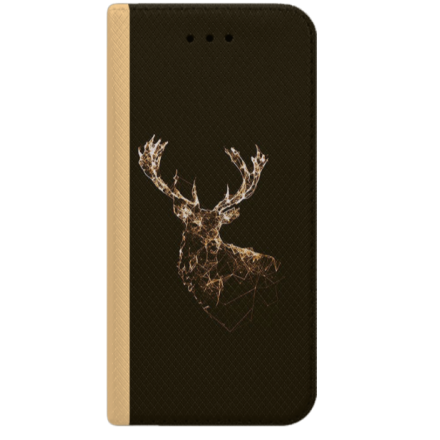 ETUI BOOK MAGNET NA TELEFON IPHONE XS MAX ZŁOTY ZŁOTY JELEŃ