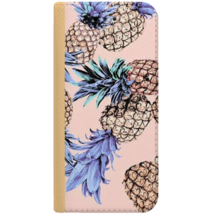 ETUI BOOK MAGNET NA TELEFON SAMSUNG GALAXY J5 2017 ZŁOTY ANANASY