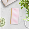 ETUI BOOK MAGNET NA TELEFON SAMSUNG GALAXY J5 2017 ZŁOTY CANDY RÓŻOWY PASKI