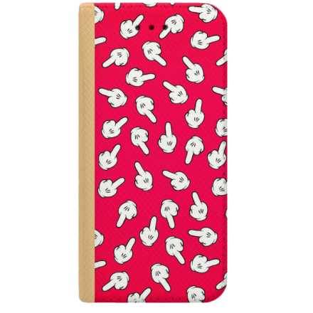 ETUI BOOK MAGNET NA TELEFON HUAWEI P10 LITE ZŁOTY FUCK