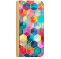 ETUI BOOK MAGNET NA TELEFON HUAWEI P10 LITE ZŁOTY KOLOROWE COLORFULL