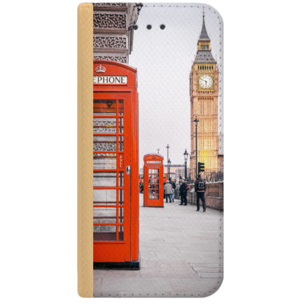 ETUI BOOK MAGNET NA TELEFON HUAWEI P10 LITE ZŁOTY LONDYN BIG BEN