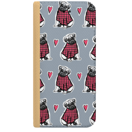 ETUI BOOK MAGNET NA TELEFON HUAWEI P10 LITE ZŁOTY MOOPSY