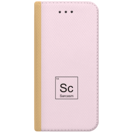 ETUI BOOK MAGNET NA TELEFON HUAWEI P10 LITE ZŁOTY SARCASM