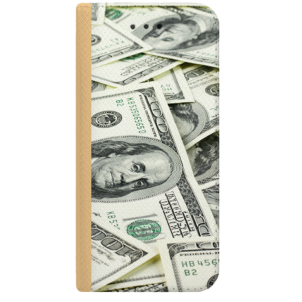 ETUI BOOK MAGNET NA TELEFON HUAWEI Y5 2018 ZŁOTY DOLARS