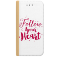 ETUI BOOK MAGNET NA TELEFON HUAWEI Y5 2018 ZŁOTY FOLLOW YOUR HEART
