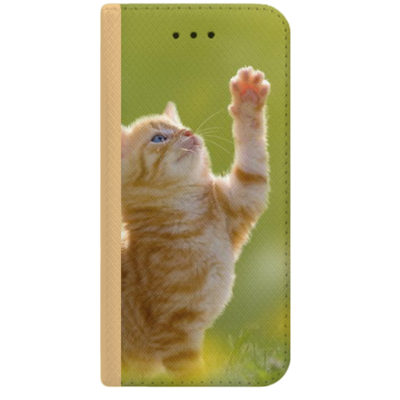 ETUI BOOK MAGNET NA TELEFON HUAWEI Y5 2018 ZŁOTY KOTEK