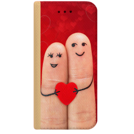 ETUI BOOK MAGNET NA TELEFON HUAWEI Y5 2018 ZŁOTY LOVE AND FUN