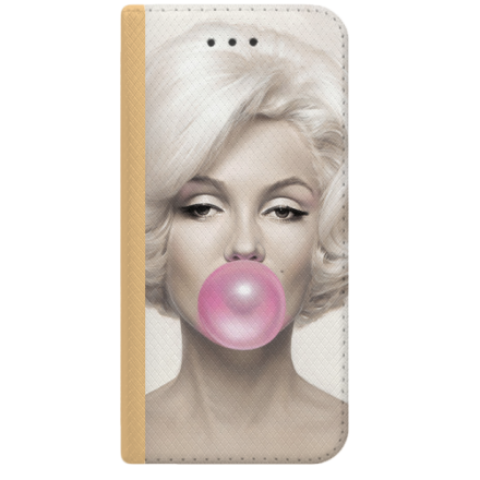 ETUI BOOK MAGNET NA TELEFON HUAWEI Y5 2018 ZŁOTY MONROE