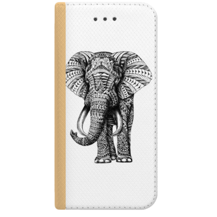 ETUI BOOK MAGNET NA TELEFON HUAWEI Y5 2018 ZŁOTY SŁOŃ