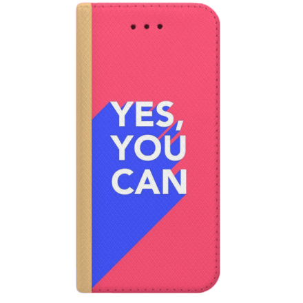 ETUI BOOK MAGNET NA TELEFON HUAWEI Y5 2018 ZŁOTY YES YOU CAN