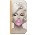 ETUI BOOK MAGNET NA TELEFON IPHONE 6 6S ZŁOTY MONROE