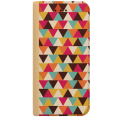 ETUI BOOK MAGNET NA TELEFON IPHONE 6 6S ZŁOTY TRIANGLES TRÓJKĄTY