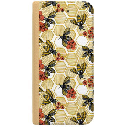 ETUI BOOK MAGNET NA TELEFON IPHONE 7 / 8 ZŁOTY BEE