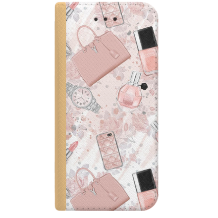 ETUI BOOK MAGNET NA TELEFON IPHONE 7 / 8 ZŁOTY CHANEL