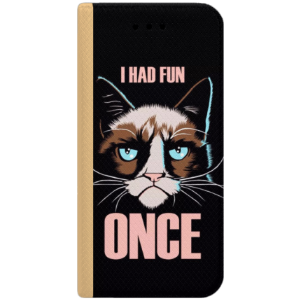 ETUI BOOK MAGNET NA TELEFON IPHONE 7 / 8 ZŁOTY I HAD FUN ONCE