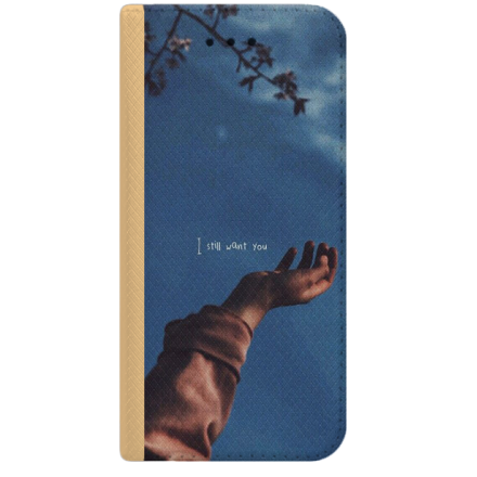 ETUI BOOK MAGNET NA TELEFON IPHONE 7 / 8 ZŁOTY I STILL WANT YOU