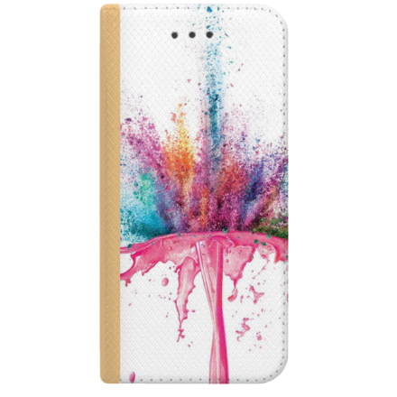 ETUI BOOK MAGNET NA TELEFON IPHONE 7 / 8 ZŁOTY SPLASH