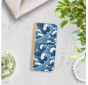 ETUI BOOK MAGNET NA TELEFON IPHONE 6 6S ZŁOTY FALE WAVES