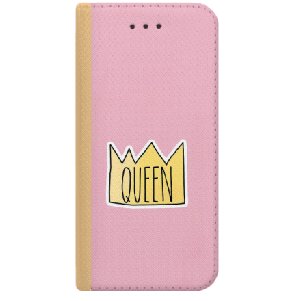 ETUI BOOK MAGNET NA TELEFON IPHONE 6 6S ZŁOTY QUEEN