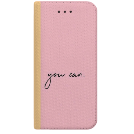 ETUI BOOK MAGNET NA TELEFON IPHONE 6 6S ZŁOTY YOU CAN