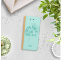 ETUI BOOK MAGNET NA TELEFON IPHONE 7 / 8 ZŁOTY GOOD TIMES AND TAN LINES