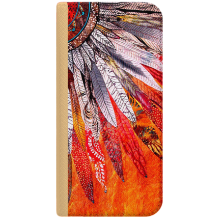 ETUI BOOK MAGNET NA TELEFON IPHONE 7 / 8 ZŁOTY INDIAŃSKIE