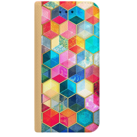 ETUI BOOK MAGNET NA TELEFON IPHONE 7 / 8 ZŁOTY KOLOROWE COLORFULL