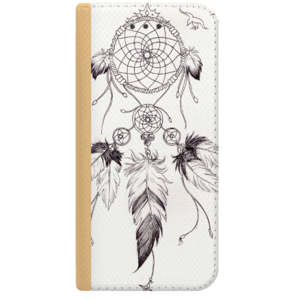 ETUI BOOK MAGNET NA TELEFON IPHONE 7 / 8 ZŁOTY ŁAPACZ SNÓW