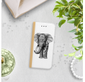 ETUI BOOK MAGNET NA TELEFON IPHONE 7 / 8 ZŁOTY SŁOŃ