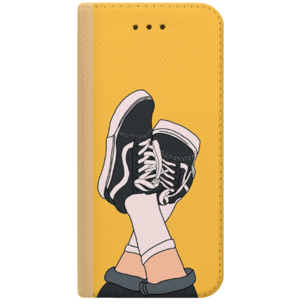 ETUI BOOK MAGNET NA TELEFON IPHONE 7 / 8 ZŁOTY SNEAKERS