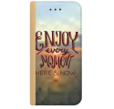ETUI BOOK MAGNET NA TELEFON IPHONE XR ZŁOTY ENJOY EVERY MOMENT