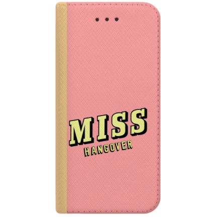ETUI BOOK MAGNET NA TELEFON IPHONE XR ZŁOTY MISS HANGOVER