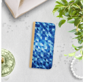 ETUI BOOK MAGNET NA TELEFON IPHONE XS MAX ZŁOTY BLUE GEOMETRIC