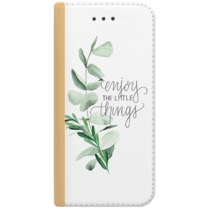 ETUI BOOK MAGNET NA TELEFON IPHONE XS MAX ZŁOTY ENJOY THE THINGS